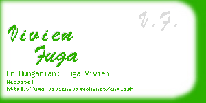 vivien fuga business card